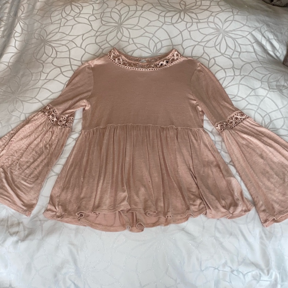Max jeans blouse pink size small